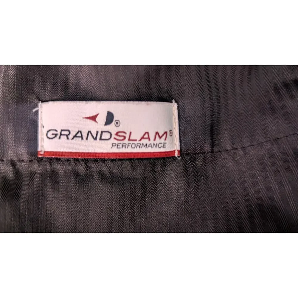Grand Slam Performance Black Flat Front Golf Shorts - Size 40